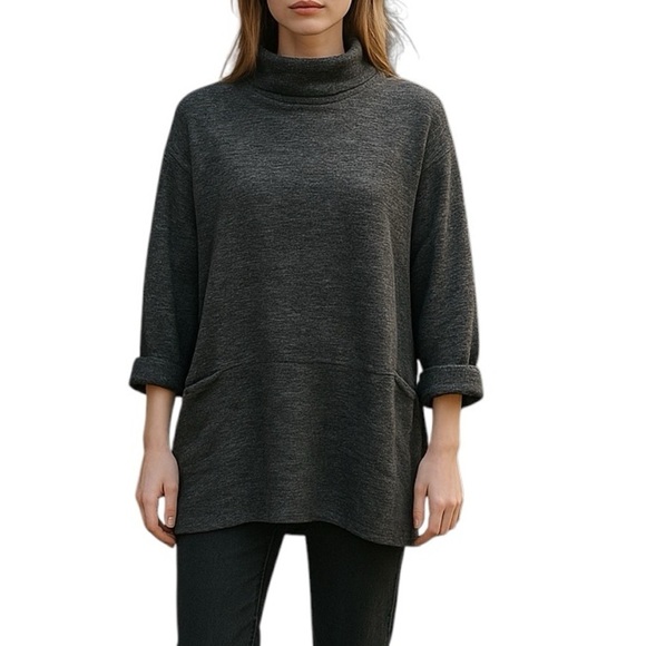 💎 Roots Long Sleeve Tunic Grey - Picture 1 of 10